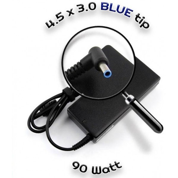 Charger HP 4.5x3.0 19.5V 90W BLUE